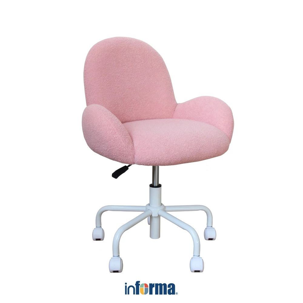 

Informa Zoelle Kursi Anak Fabric - Pink Multipurpose Chair Kursi Makan Cafe Restoran Tempat Duduk Serbaguna Balcony Chair Furnitur Rumah