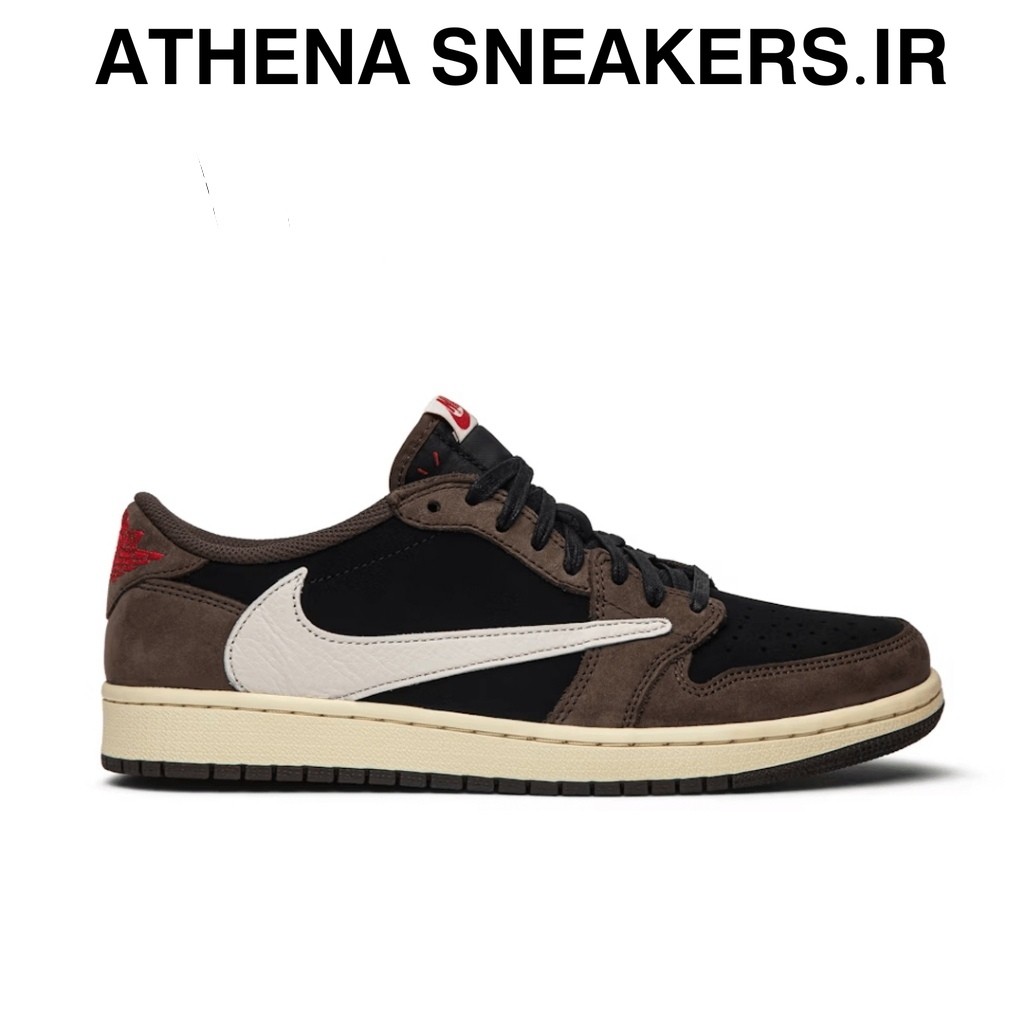 Sepatu Air Jordan AJ 1 Retro Low Og Sp Cactus Jack Dark Mocha Brown BNIB Original
