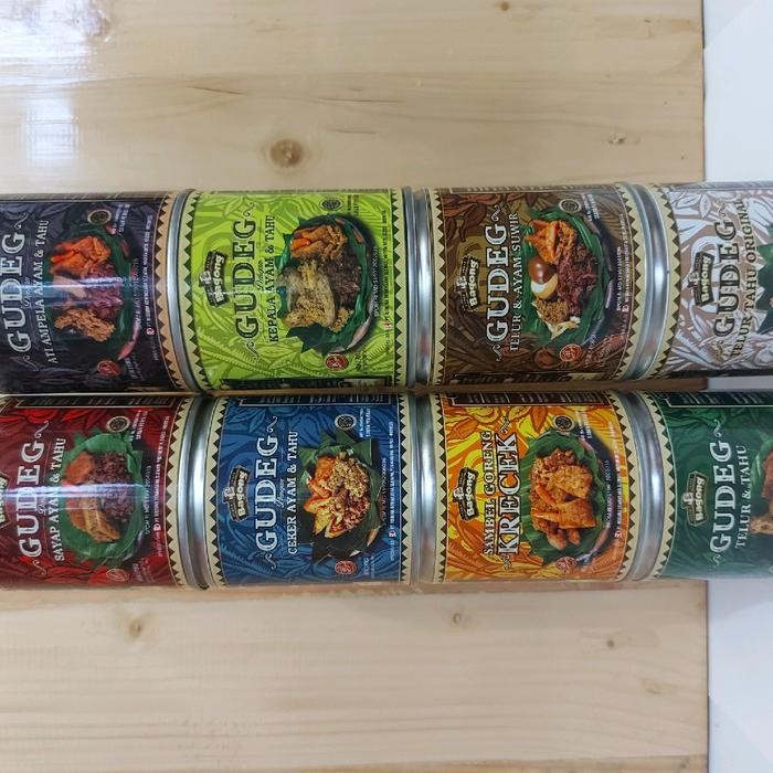 

[TERLARIS] Gudeg Bagong Yu Djum Kaleng Asli Jogja 300 Gr Sambel Goreng Krecek Ayam Suwir Ati Ampla Tahu Telur Ceker Kepala Sayap Kaleng - Telur AyamSuwir, + dus[TERLARIS ]