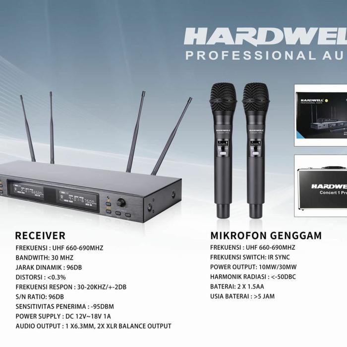 mic wireless HARDWELL CONCERT 1 PRO original
