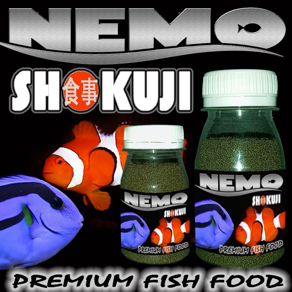 PELET MAKANAN IKAN AIR LAUT SHOKUJI NEMO PAKAN IKAN BADUT CLOWNFISH DORI BLUE TANG WATCHMAN GOBY NEO
