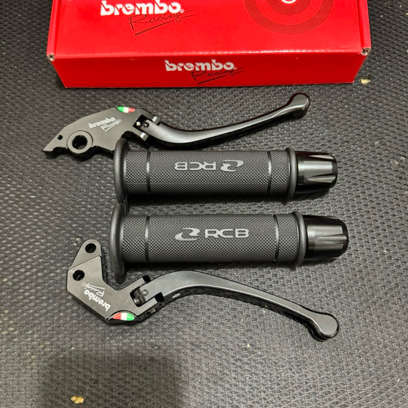 Paket 3in1 Handle Rem Lipat + Handgrip RCB HG55 + jalu stang CNC / Stylo 160 CBS Vario 160 CBS Vario