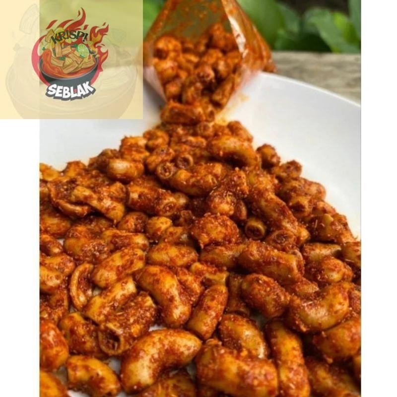 

Seblak krispi MAKARONI BANTET | MAKARONI DAUN JERUK 500 GRAM. s