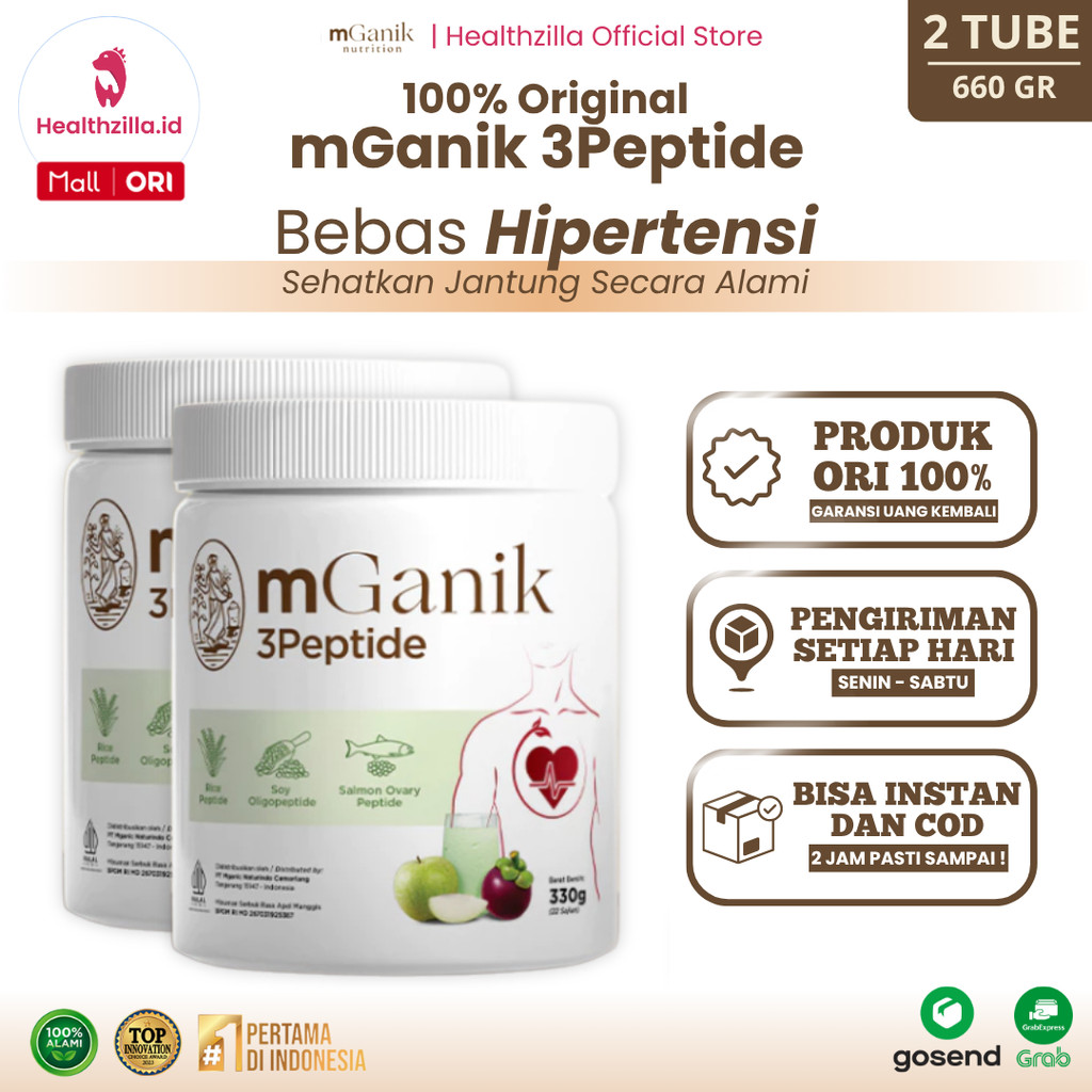 

mGanik 3Peptide 660gr - Suplemen Hipertensi BPOM