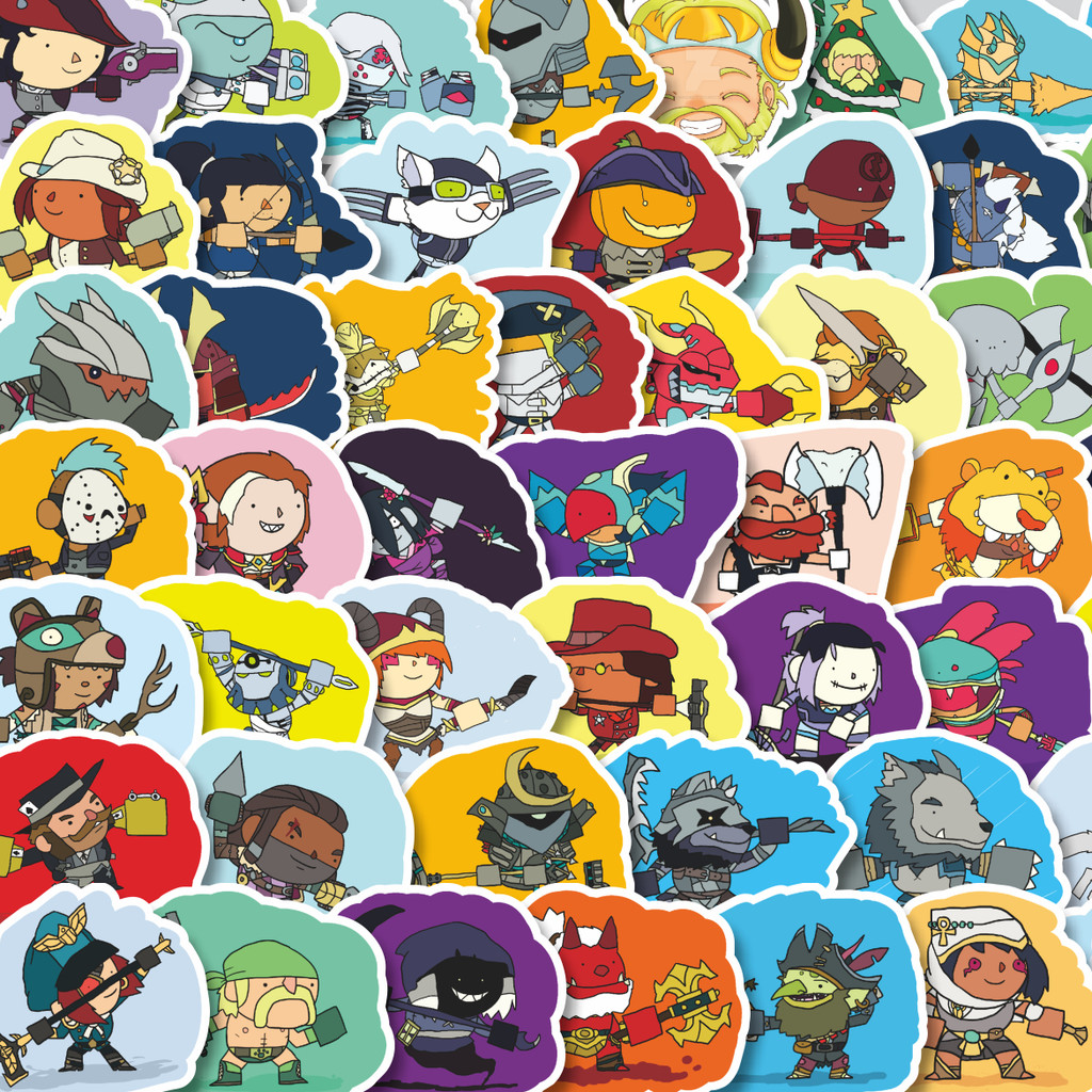 

Stiker Cutting Pack Stiker Game Series Brawlhalla Character Mix 2 Isi 100Pcs Series Aesthetic Lucu Keren Untuk Koper Bahan Vynil