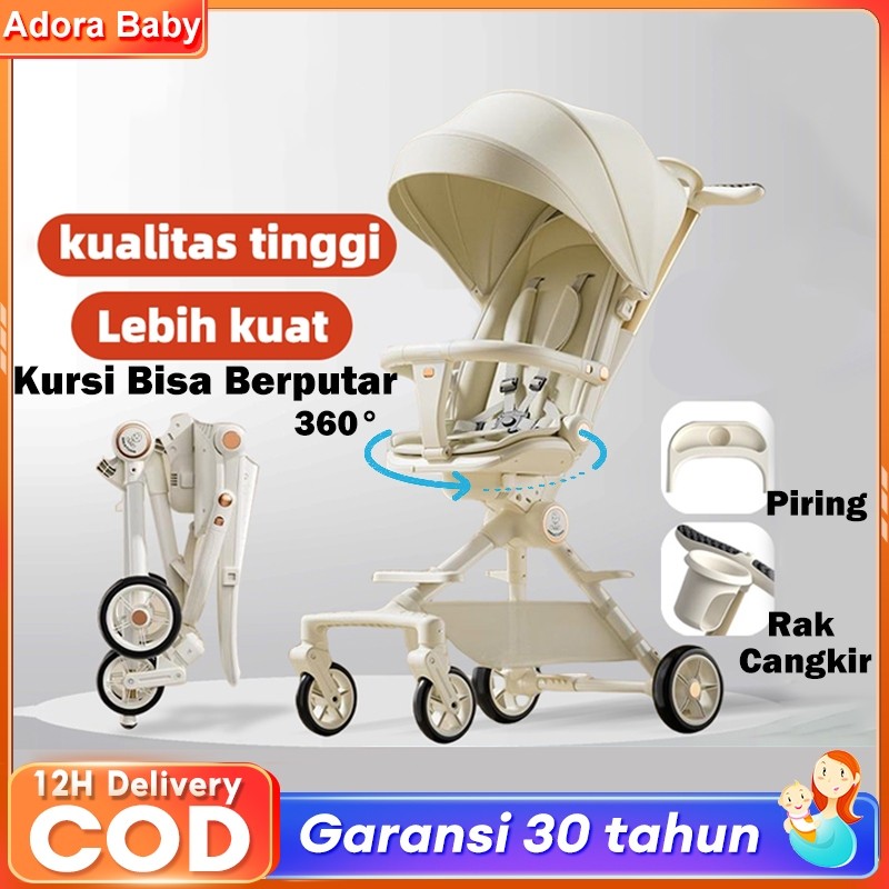 stroller baby Kereta Dorong Bayi 2 Arah Stroller Duduk Travelling Dilipat Stroller Bayi