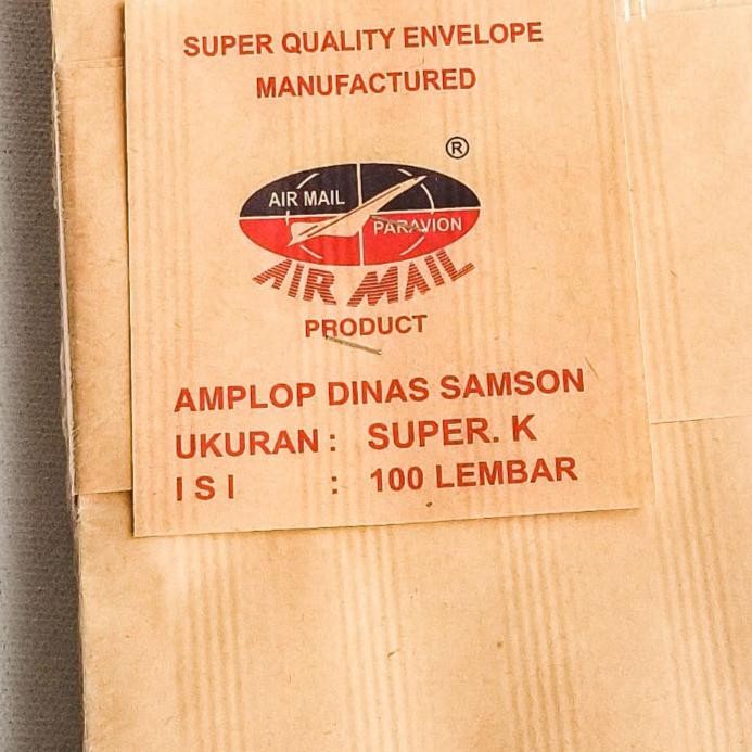 

Amplop Coklat Polos Super K Air Mail / Amplop Dinas Samson