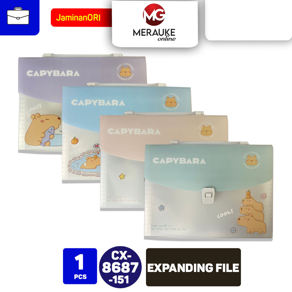 

LITTLE SHELL Expanding File Map Organizer Capybara 8687 151 A4