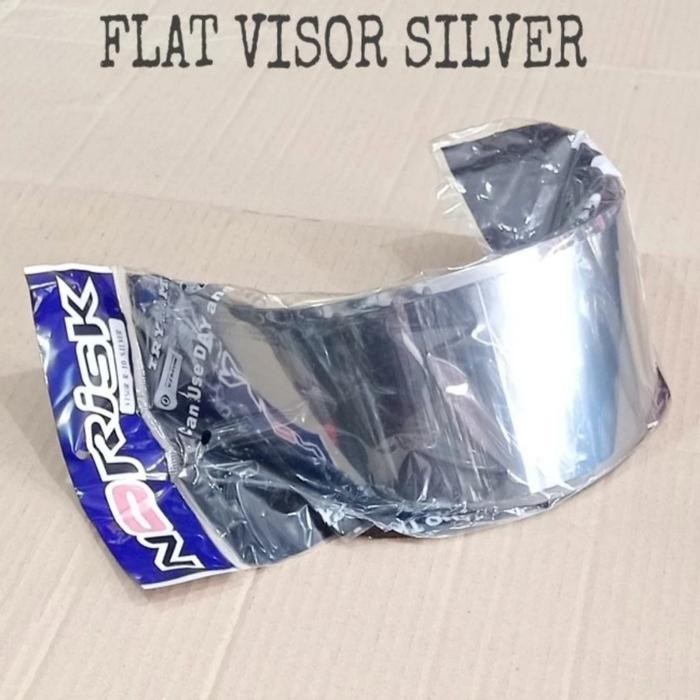 KACA HELM KYT R10 RC7 IRIDIUM.FLAT VISOR IRIDIUM KYT RC7 R10 NORISK - IRIDIUM SILVER