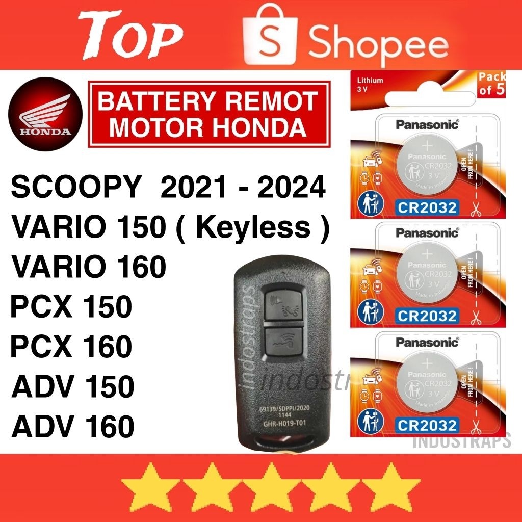Batrei Remote VARIO PCX 150 160 VARIO 150 160 Batre Remote Kayless ADV 150 160 NEW VARIO 125 SCOOPY 