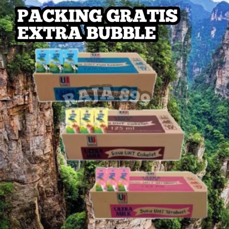 

SUSU ULTRA MILK UHT DUS ISI 40 PCS X 125ML | ULTRA MILK SUSU UHT KARTON ISI 40 PCS SEMUA RASA