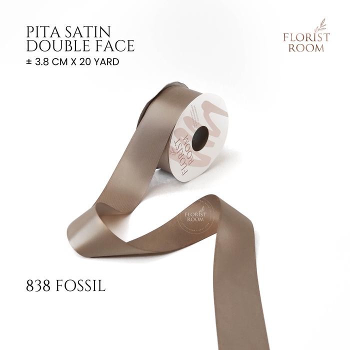 

promo Pita Satin Double Face ±3.8cm x 20yard - Pita Satin - 838 Fossil terlaris