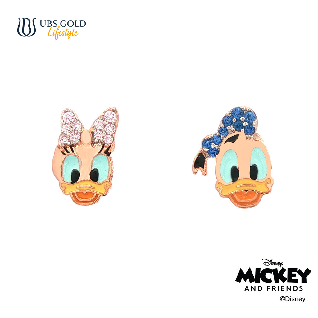 UBS Gold Anting Emas Disney Donald Daisy Duck - Cwy0065 - 17K