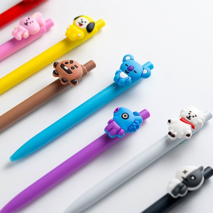 

Bolpoin Pulpen Mekanik BT21 Karakter Lucu Pena Boneka BTS