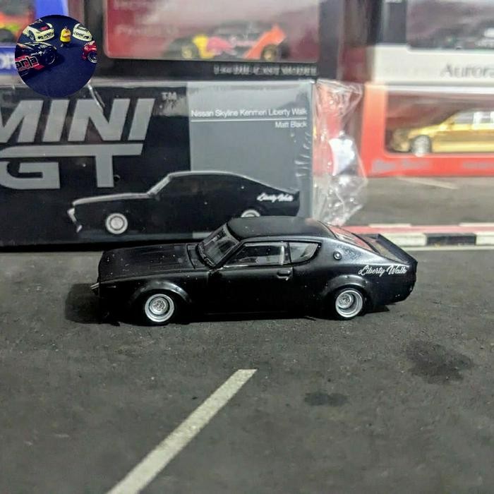 EX99... Diecast Mini GT Nissan Skyline Kenmeri Liberty Walk Matt Black no 655