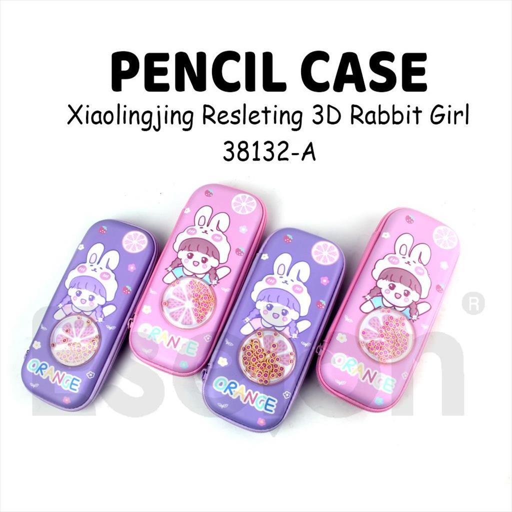 

♚Kotak Pensil Hard Case 3D + Mainan / Xioa Ling Jing 38132-A RABBIT♚
