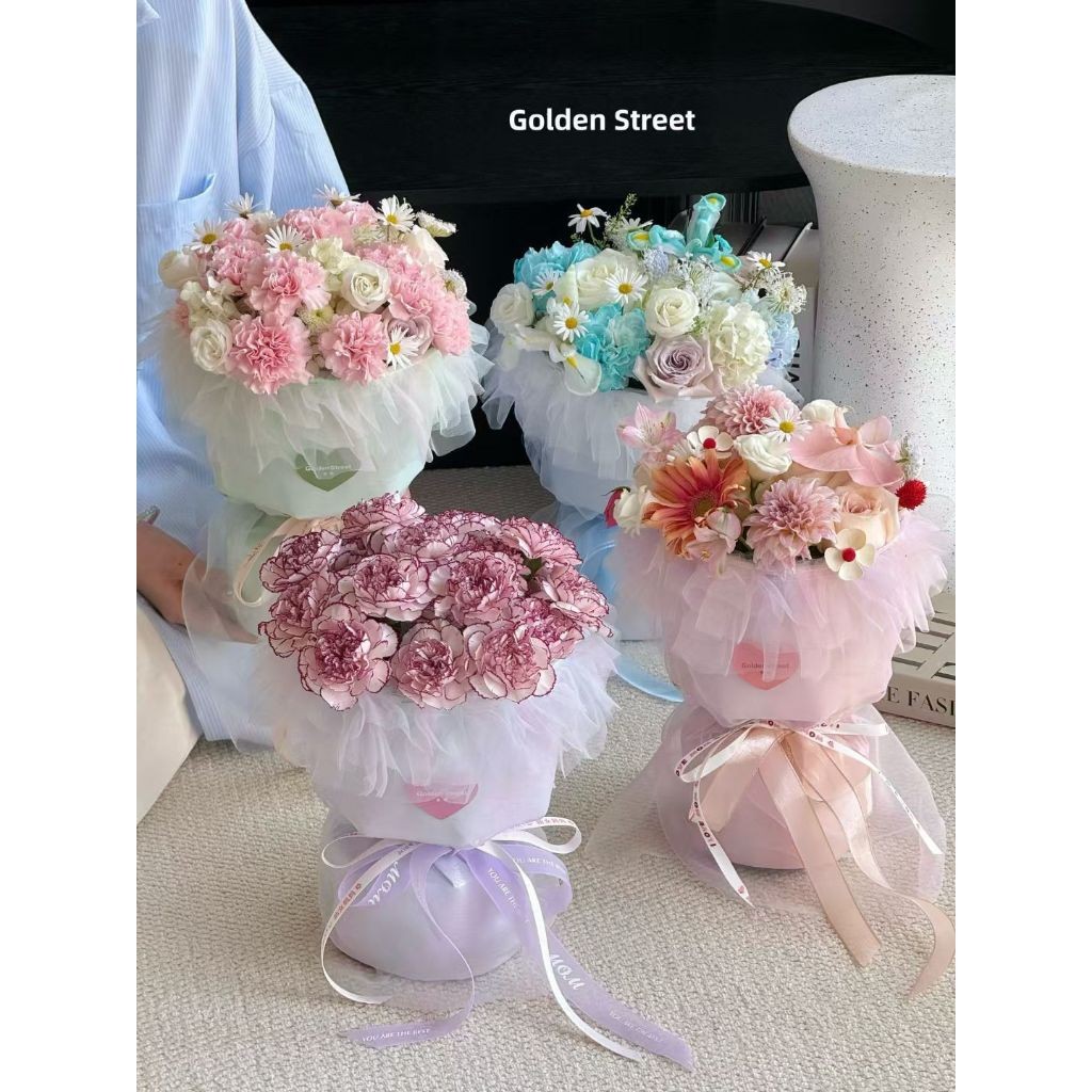 

[1LEMBAR] TutuTile Flower Wrapping / Kain Tile Mesh Kertas Bunga Buket Renda Brukat Florist