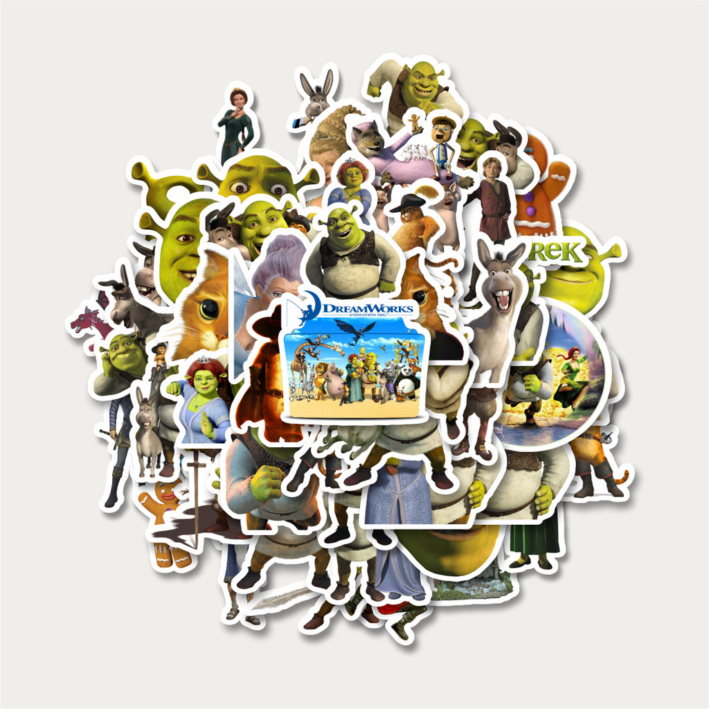 

Sticker Pack Stiker Dreamworks Series Shrek Character Mix | Sticker TUMBLR | Stiker LAPTOP KOPER HELM