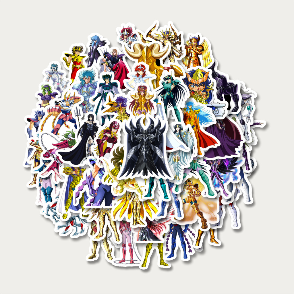 

Sticker Pack Stiker Anime Saint Seiya Character Mix 3 | Sticker TUMBLR | Stiker LAPTOP KOPER HELM