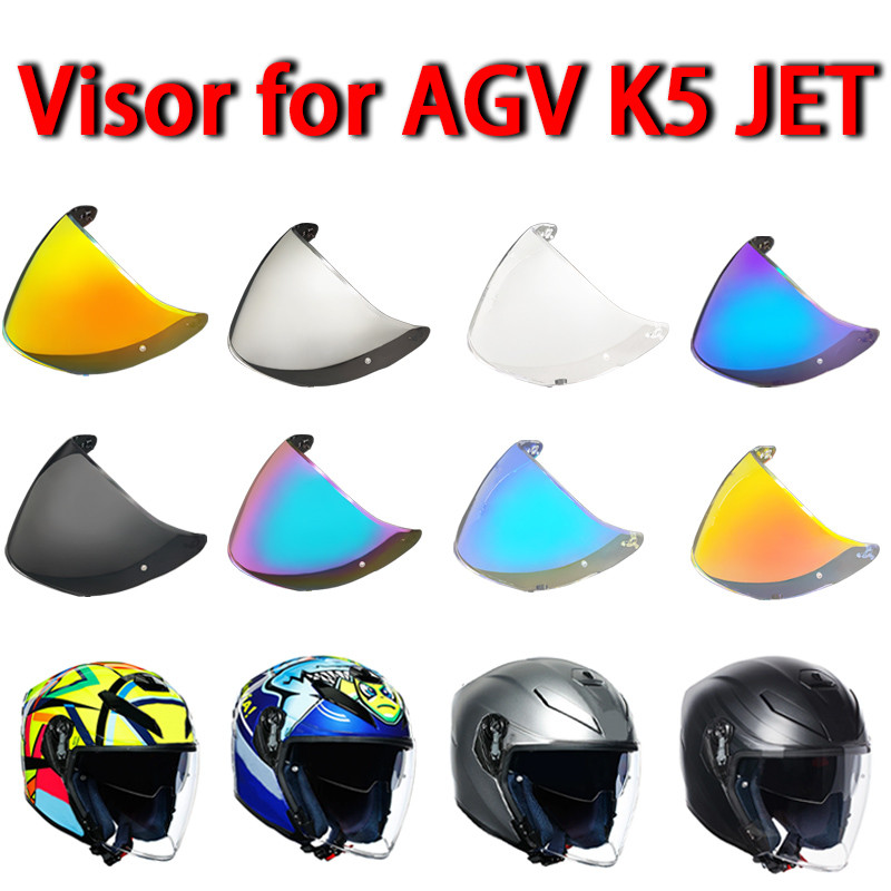 K5 JET  Helmet Visor for AGV K5 JET Helmet Shields UV Protection Windshield Sunshield Casco Moto Acc