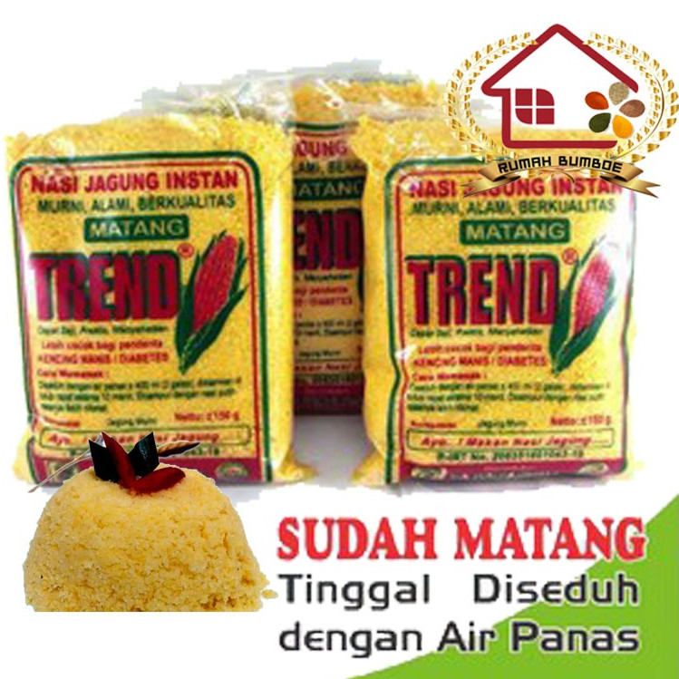 

[COD] (150 gr) TREND Nasi Jagung Instan Siap Saji