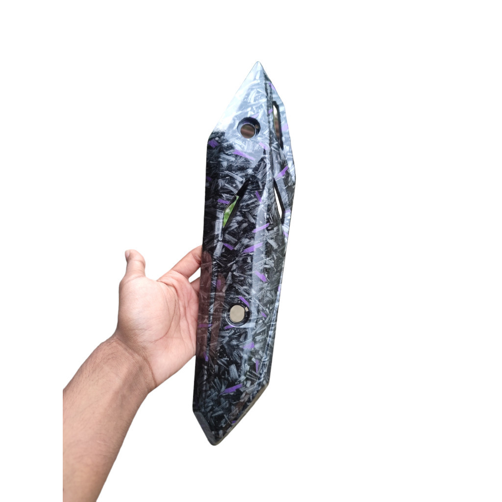 Forged ungu Tutup tameng knalpot beat 2020 led VARIASI99PART