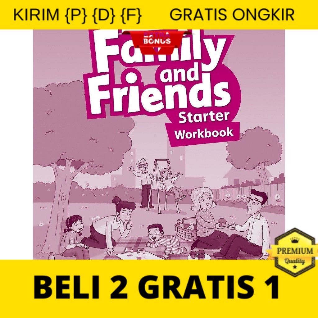 

{P} {D} {F} Family & Friend Workbook Starter-1-2-3-4-5-6 / 2nd Edition / Black White