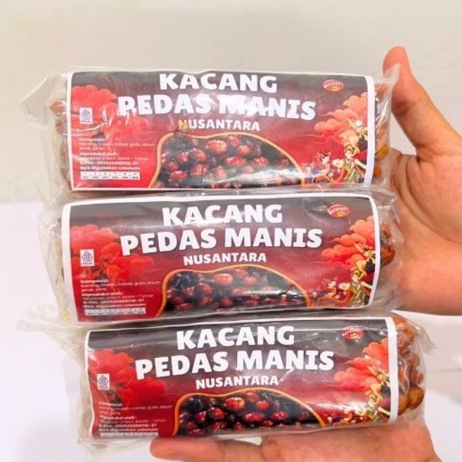 

1pack kacang tanah pedas manis cemilan jadul nikmat isi [10pcs]