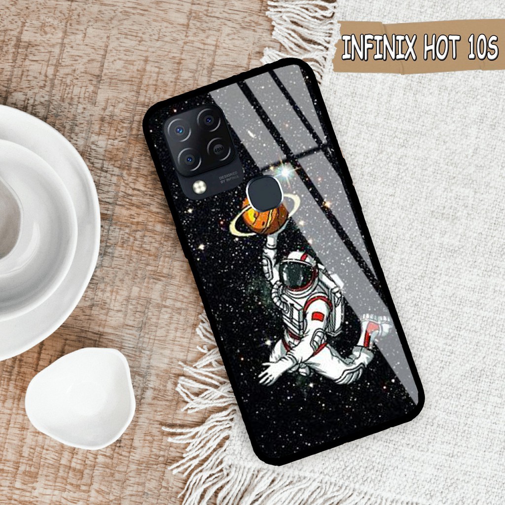 Soft Case Glass Kaca INFINIX HOT 10s kesing kaca INFINIX HOT 10s Case Glass [564]