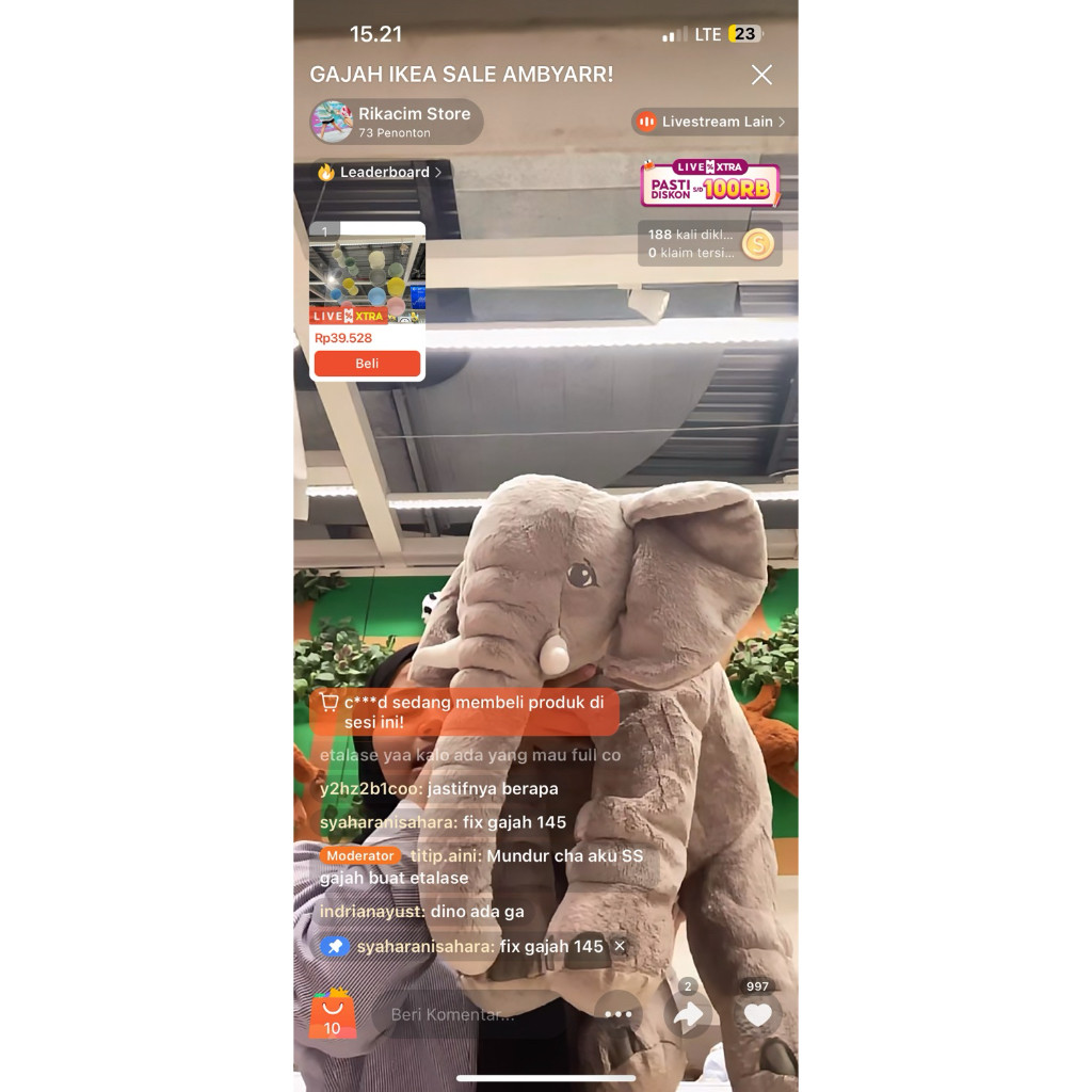 GUNAD BONEKA IKEA SALE AMBYAR