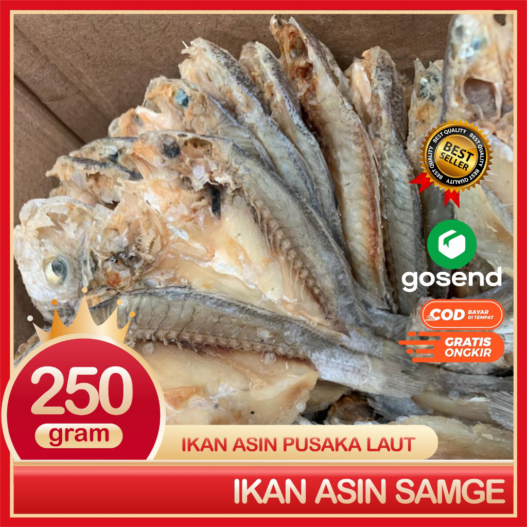 

Samge Ikan Asin Samge Super Bersih Dan Segar 250 Gram