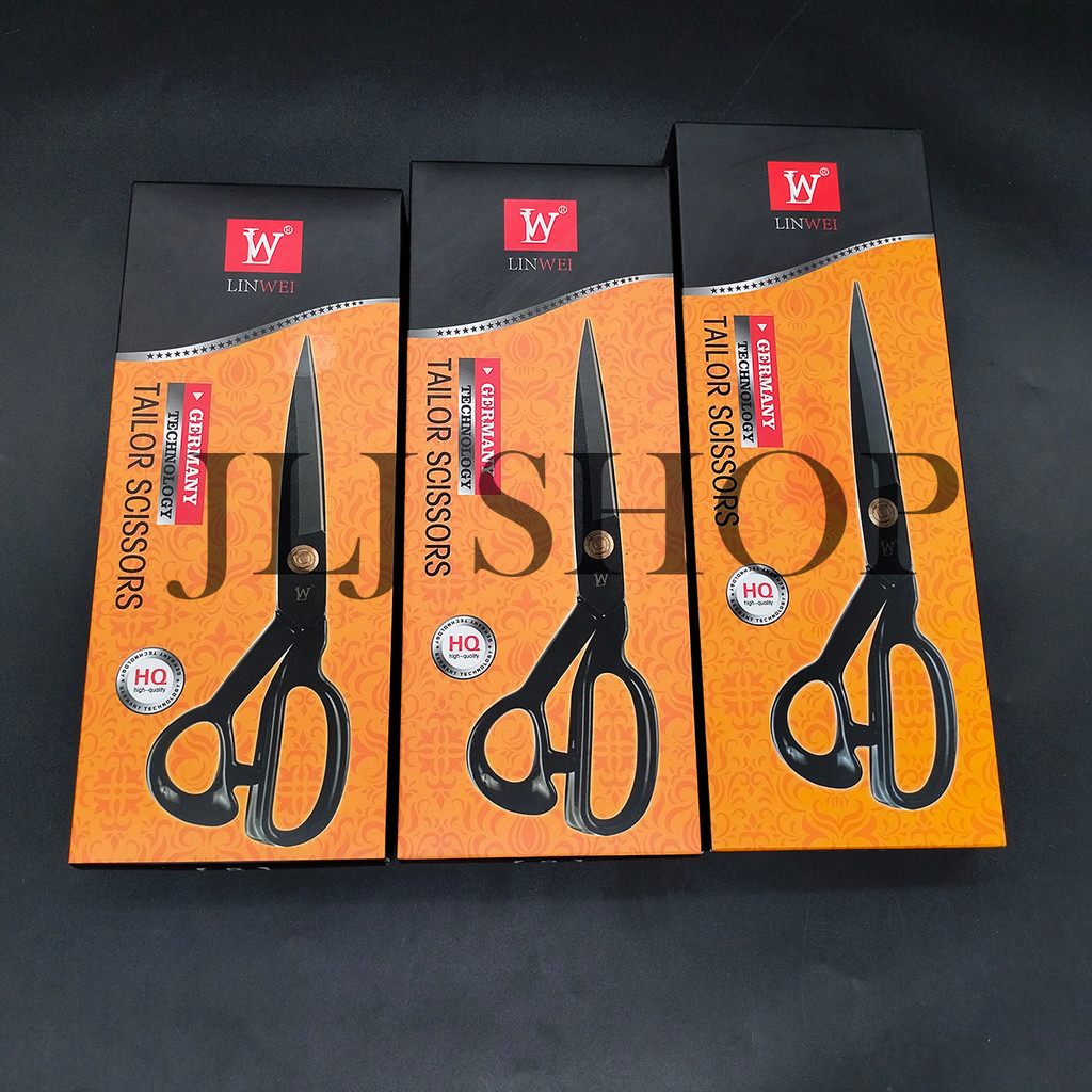 

Gunting Lin Wei Potong Bahan / Gunting Lin Wei Baja Hitam / Gunting Tailor Lin Wei