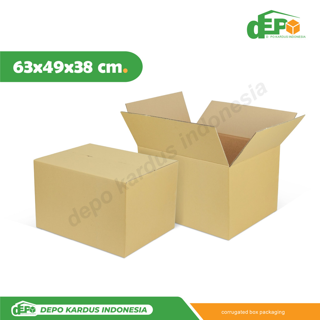 

Box 63,5x49x38 cm. DOBLEWALL ( BB) Kardus/Kemasan/Packaging/BoxNormal/KotakKemasan/A1/Boxes/Box/Tinggi10/Tinggi30/Tinggi38