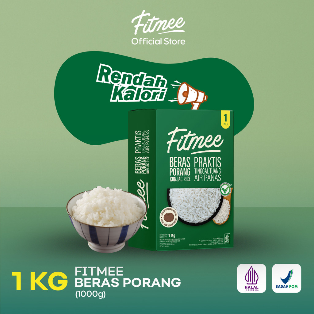 

Fitmee Beras Porang Gluten Free 1 Kg - Shirataki / Konjac Rice