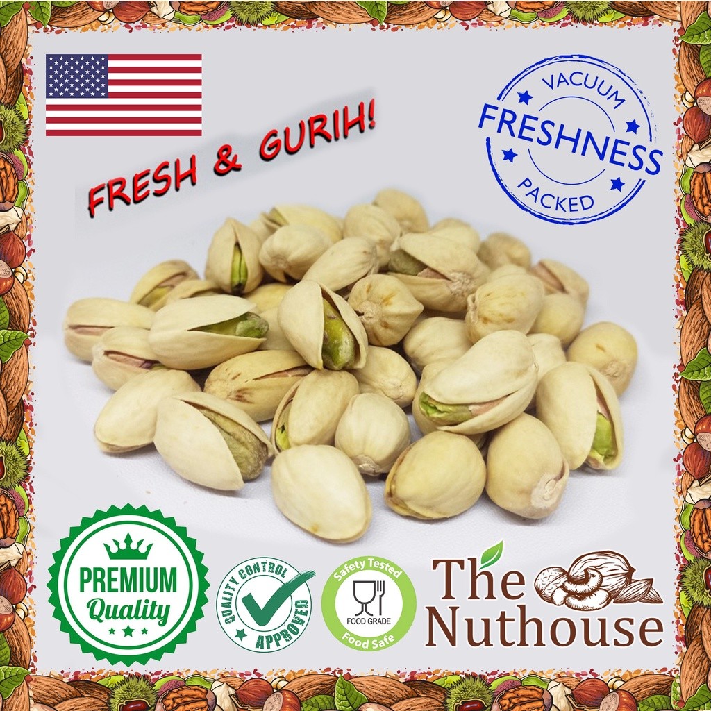 

1kg Pistachio Roasted Salted in Shell 21-25 US Extra no.1 [Kacang Pistachio Panggang]