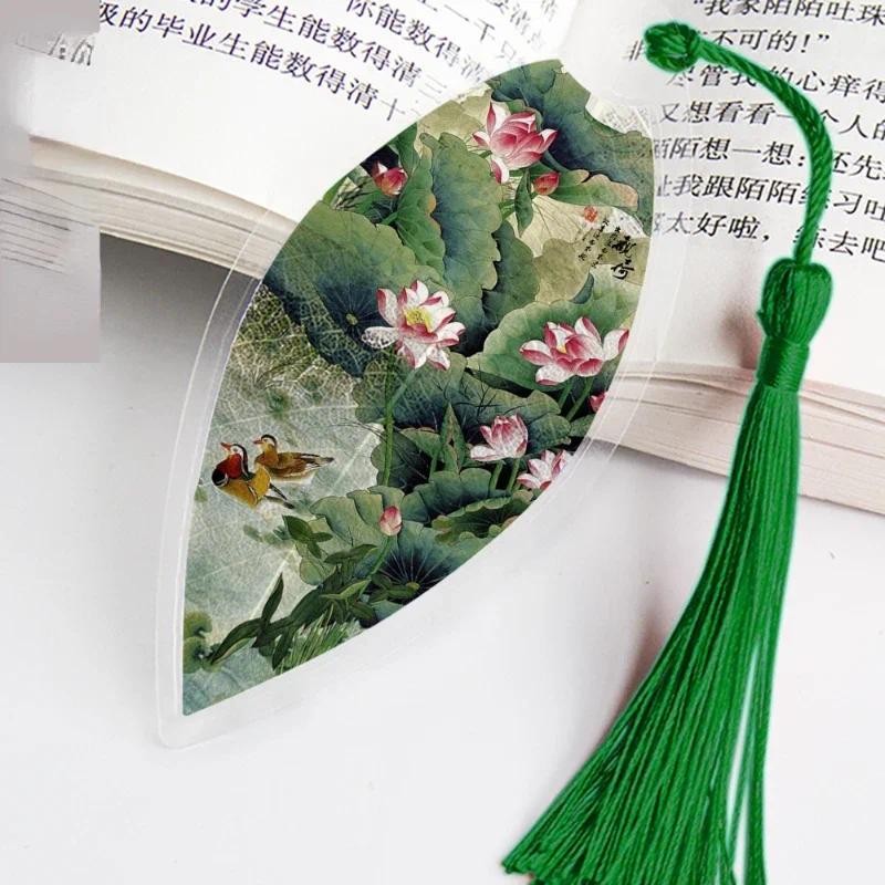 

Leaf Veins Bookmarks Painting Flowers Birds Fish Pretty Aesthetic Leaf Vein Bookmark Gift for Friends Students School Supplies