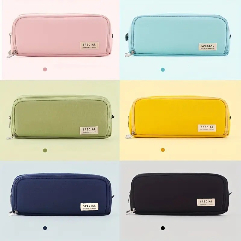 

Large Capacity Pencil Case School Multifunctional Creative Pencil Box Student Canvas Pencil Bag Stationery Cute Kawaii Pen Bag