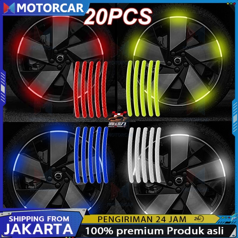 Stiker Mobil Stiker Motor 20pcs Stiker Reflektor Select Mobil Motor Sticker Reflektor