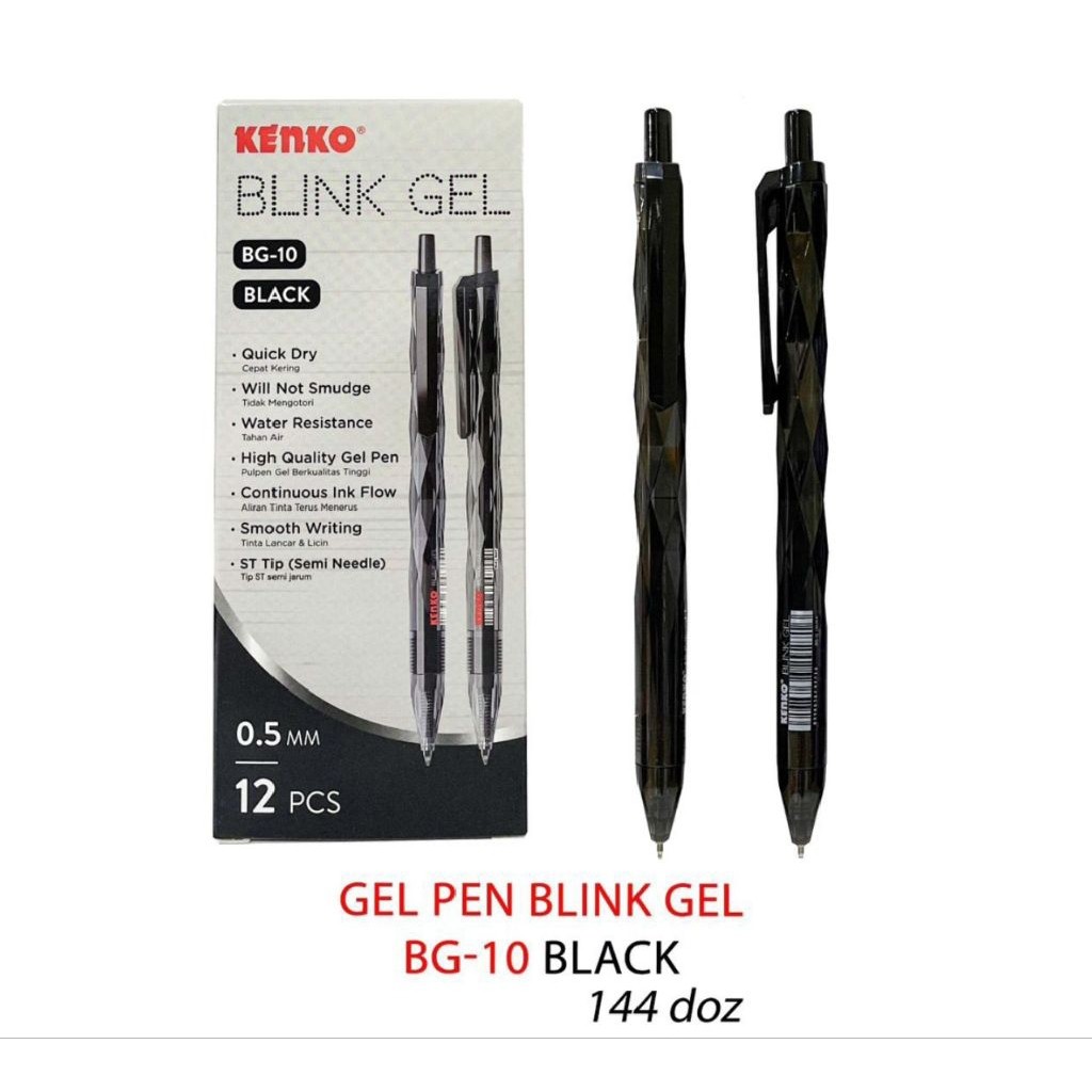 

Pulpen Gel Kenko BG-10 Blink Gel ( 1pak/12pcs )