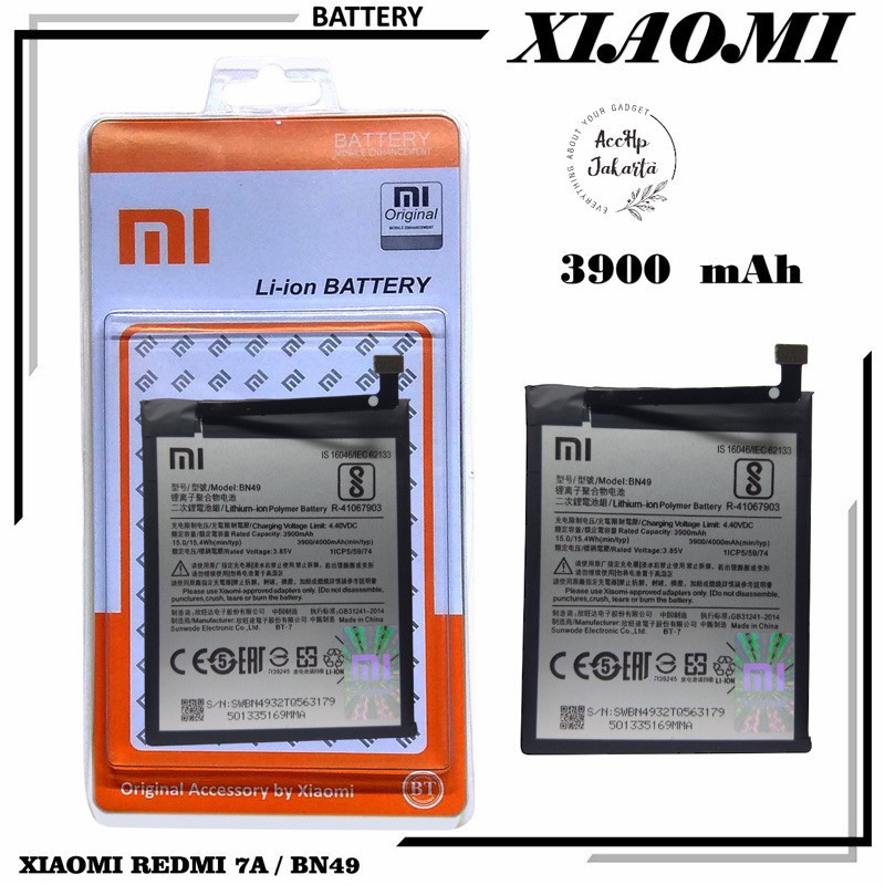 Baterai Batre Battery Redmi 7A BN 49 Original Battery Batrai Redmi 7 A BN49