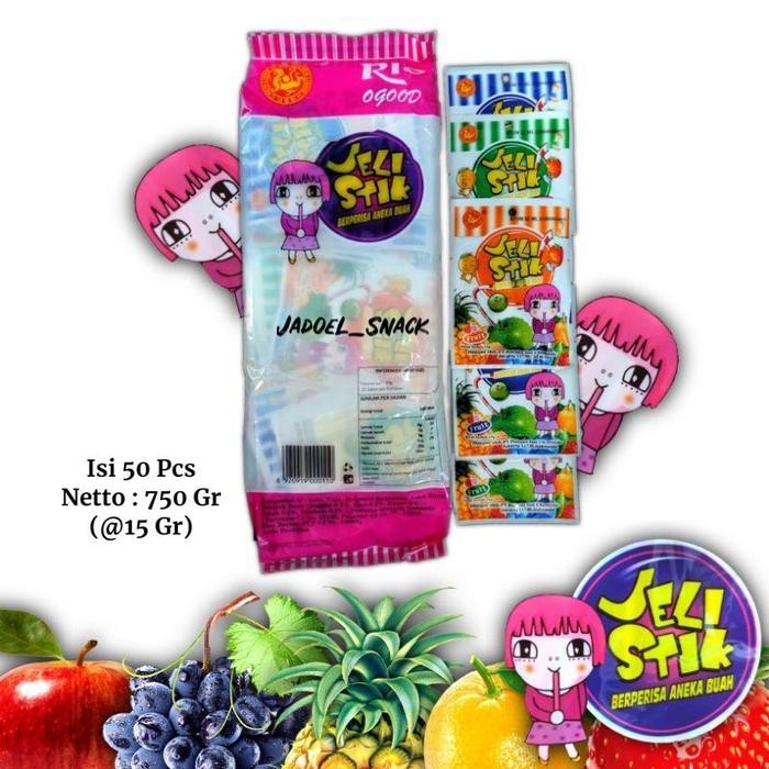 

Permen Jeli Stik Pendek 50 X 15 Gr Rasa Buah by Jadoel_Snack Candy Candy Food - Jeli Stik Pendek
