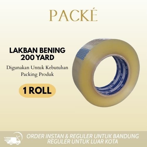 

Lakban Bening Solatape / Solasi / Isolasi 200 Yard Lakban Ekonomis / Murah