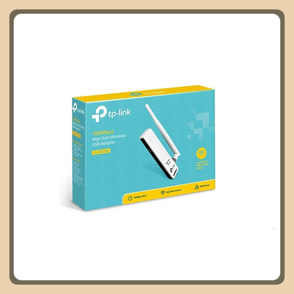 TP Link TL-WN722N USB WiFi Adapter 150 Mbps, Solusi Koneksi Internet Stabil, plug-and-play
