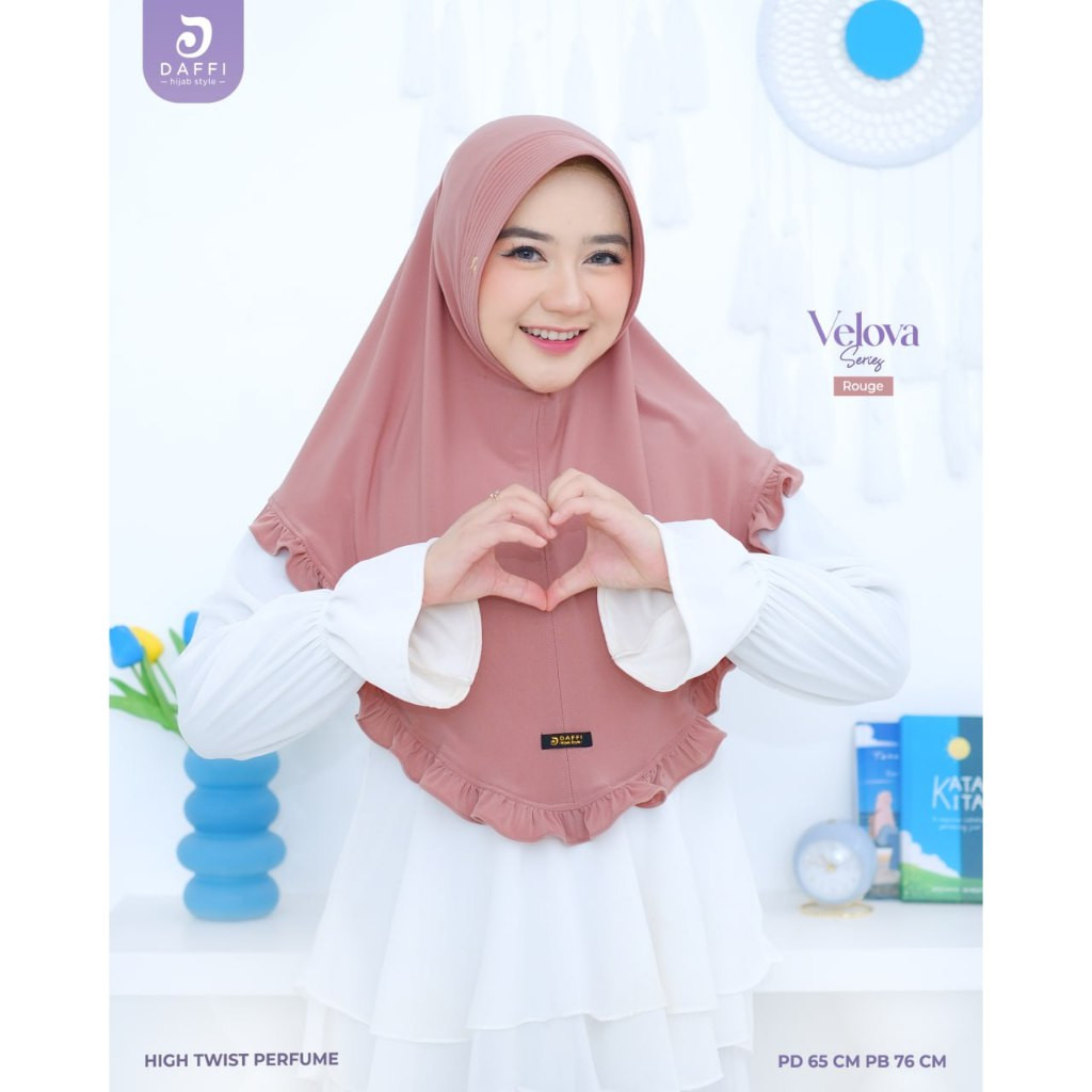 DAFFI HIJAB - BERGO VELOVA DAFFI TERBARU JERSEY PREMIUM