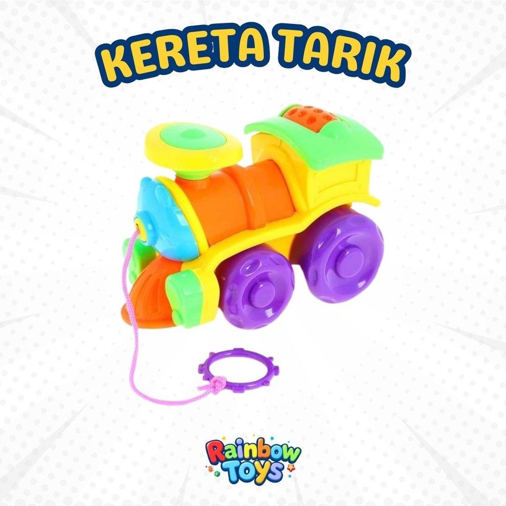 Mainan Kereta Api Anak Train World Kreta Tarik Manual 3 4 5 Tahun