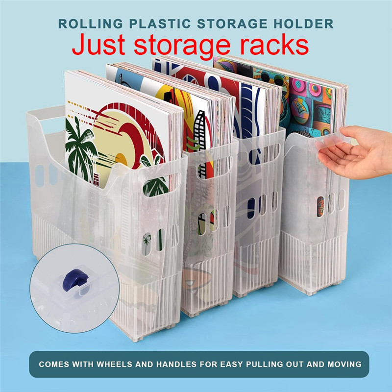 

Stable Performance-4 Piece 12 X 12 Inch Paper Storage, Scrapbook Paper Storage With Wheels, Scrapbook Paper Storage, 12 X 12 Inc