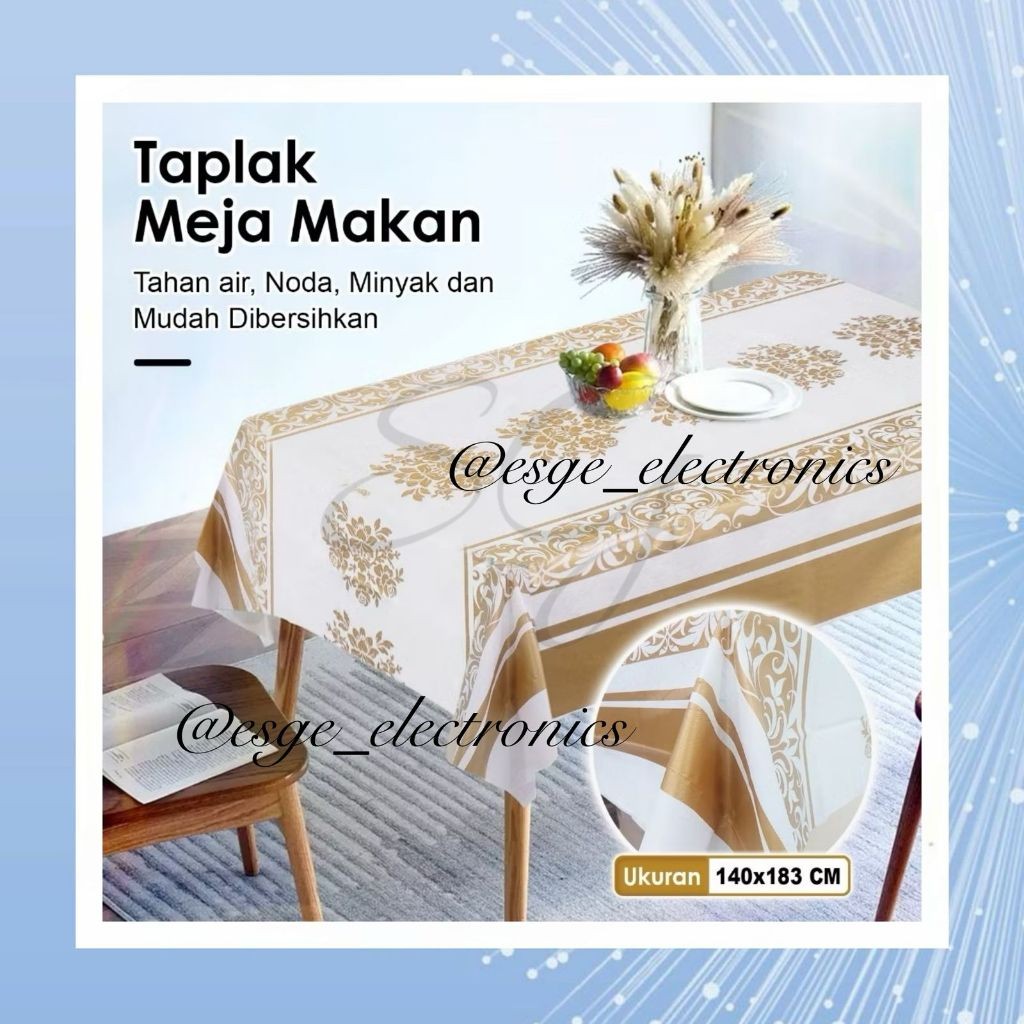 

ESGE TAPLAK MEJA MAKAN MOTIF ELEGAN UNIK ANTI AIR WATERPROOF D81-1A , D82-1A, D83-1A, D84-1A