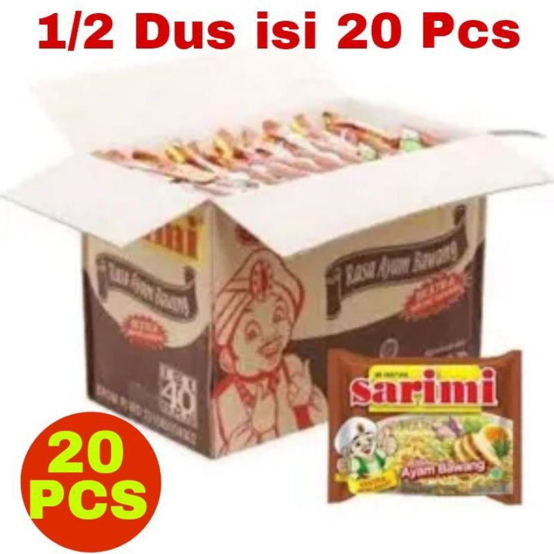 

Mie instant Sarimi Ayam Bawang 70 gr 1/2 Dus isi 20 pcs
