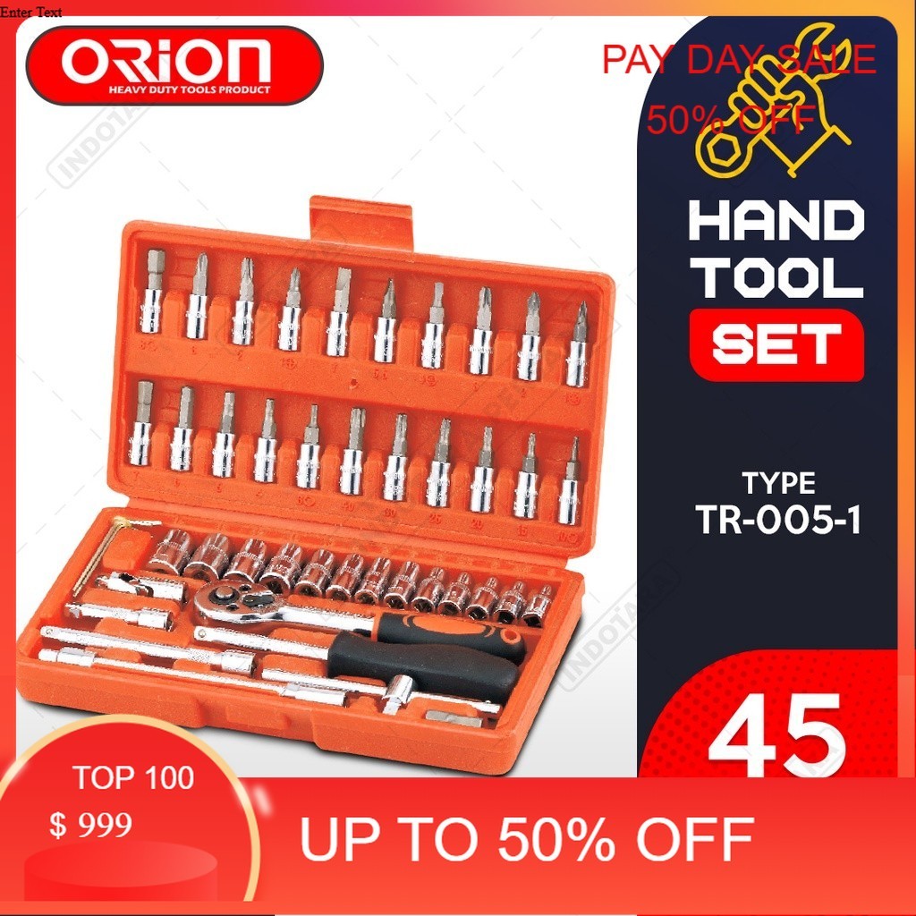 Hand Toolset / Tool Kit Set / Toolkit Toolbox Orion - TR005-1