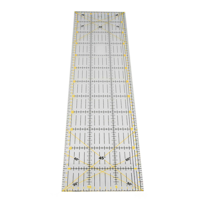 

1 Pcs 15x60cm Sewing Patchwork Ruler 3mm Thick Transparent Patchwork Foot Handmade Diy Essential Dedicated Patchwork Tools